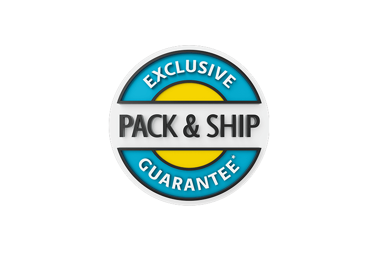 Home of the Exclusive Pack & Ship Guarantee 