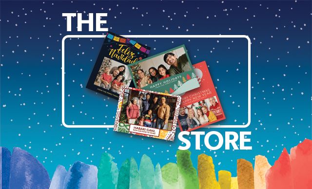 Stack of Holiday Greeting Cards