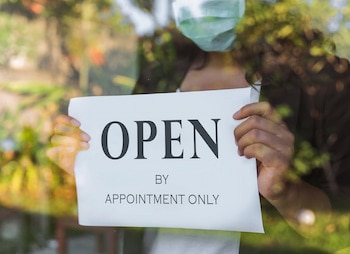 open sign by appointment