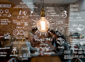 marketing ideas whiteboard