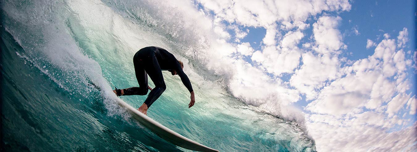 Surfer in a wave