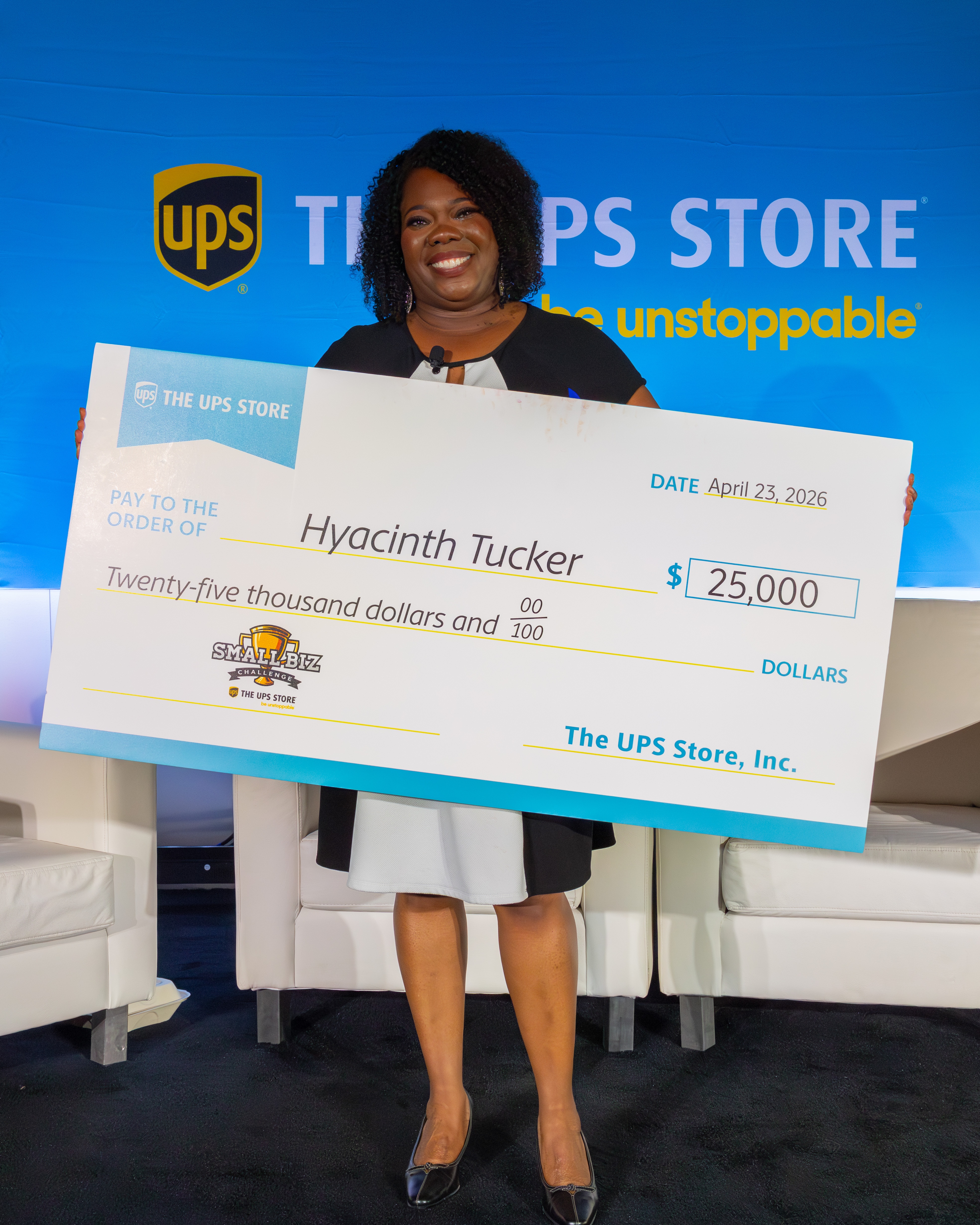 Hyacinth Tucker, CEO and founder of The Laundry Basket® LLC, Wins The UPS Store® 2026 Small Biz Challenge Title