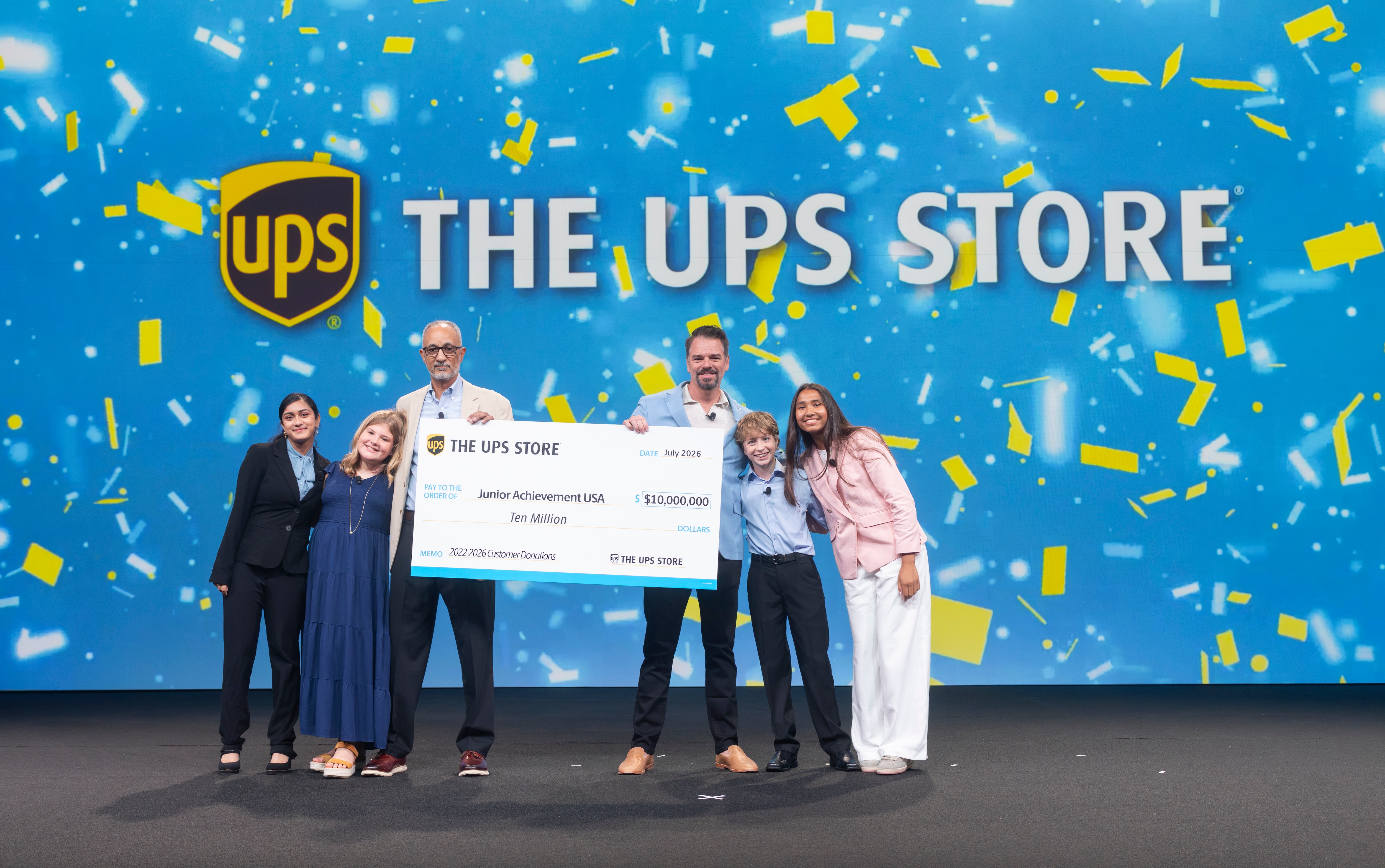 The UPS Store® Reaches $10 Million Donation Milestone in  Support of Junior Achievement USA®