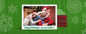 Customized family holiday greeting card 
