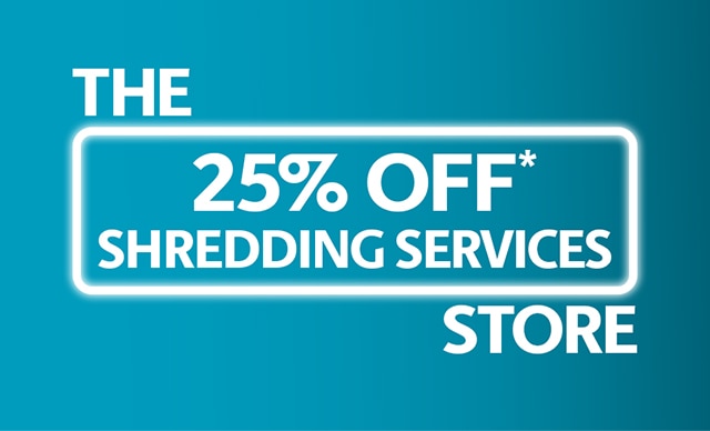 25% Off Shredding Services at The UPS Store