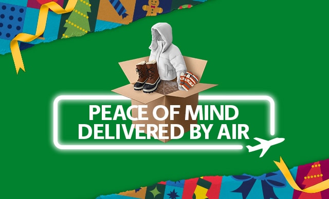 La caja de The UPS Store estaba llena de artículos de invierno.