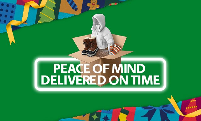 The UPS Store box filled with winter goods