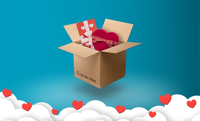 An open shipping box with gifts