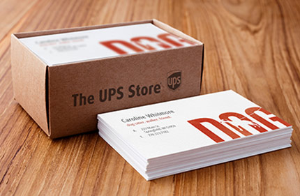 Sample printed business cards