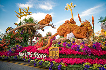 Photo of The UPS Store's 2020 Rose Parade Float