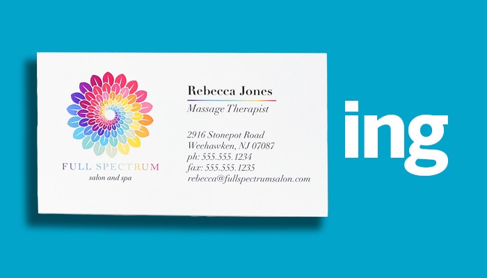 Image of stack of crisp, thick business cards